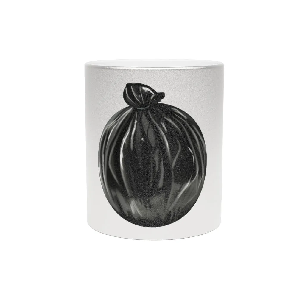 Trash Bag Metallic Mug (Silver / Gold)