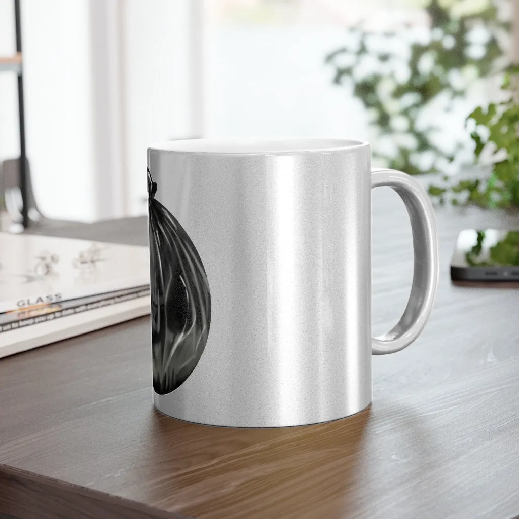 Trash Bag Metallic Mug (Silver / Gold)