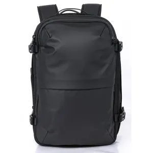 Travelite - Vacuum Compression Travel backpack 17.3in with pump - Black