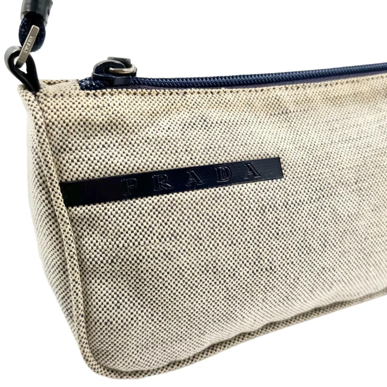 Vintage 1999 Prada Canvas Shoulder Bag