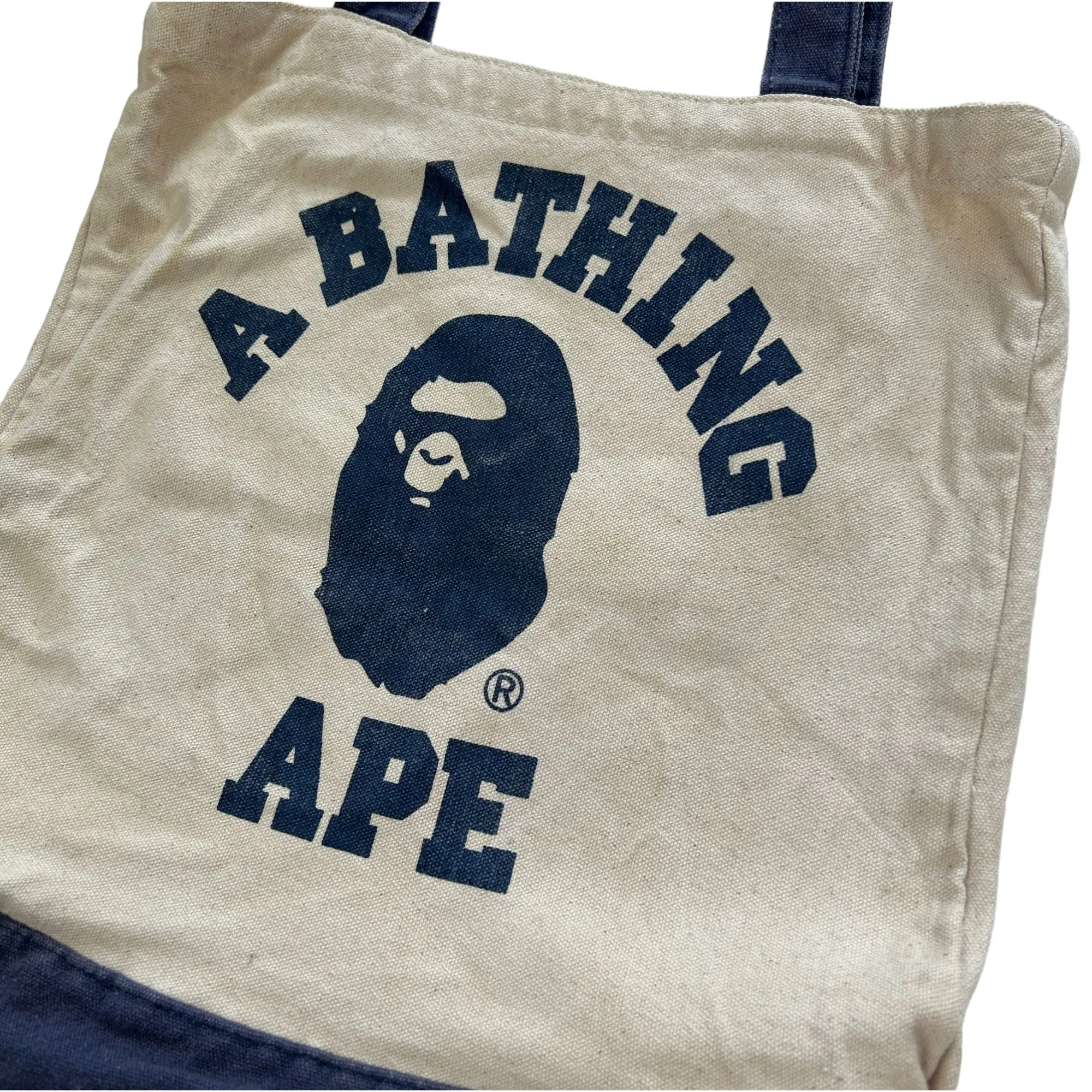 Vintage Bape College Logo Tote Bag