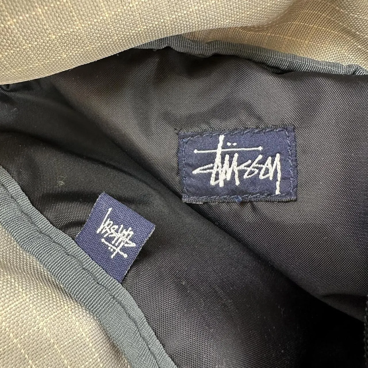 Vintage Stussy Grid Sling Bag