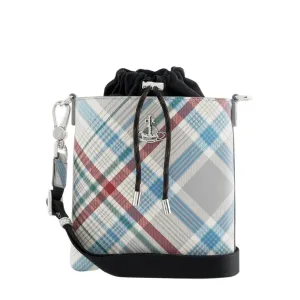 Vivienne Westwood Madras Check Drawstring Crossbody Bag