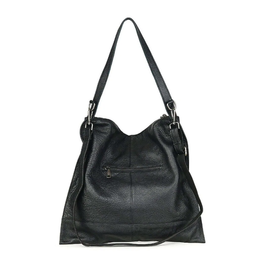 Women's Large Capacity Leather Tote Bag - Slim & Stylish