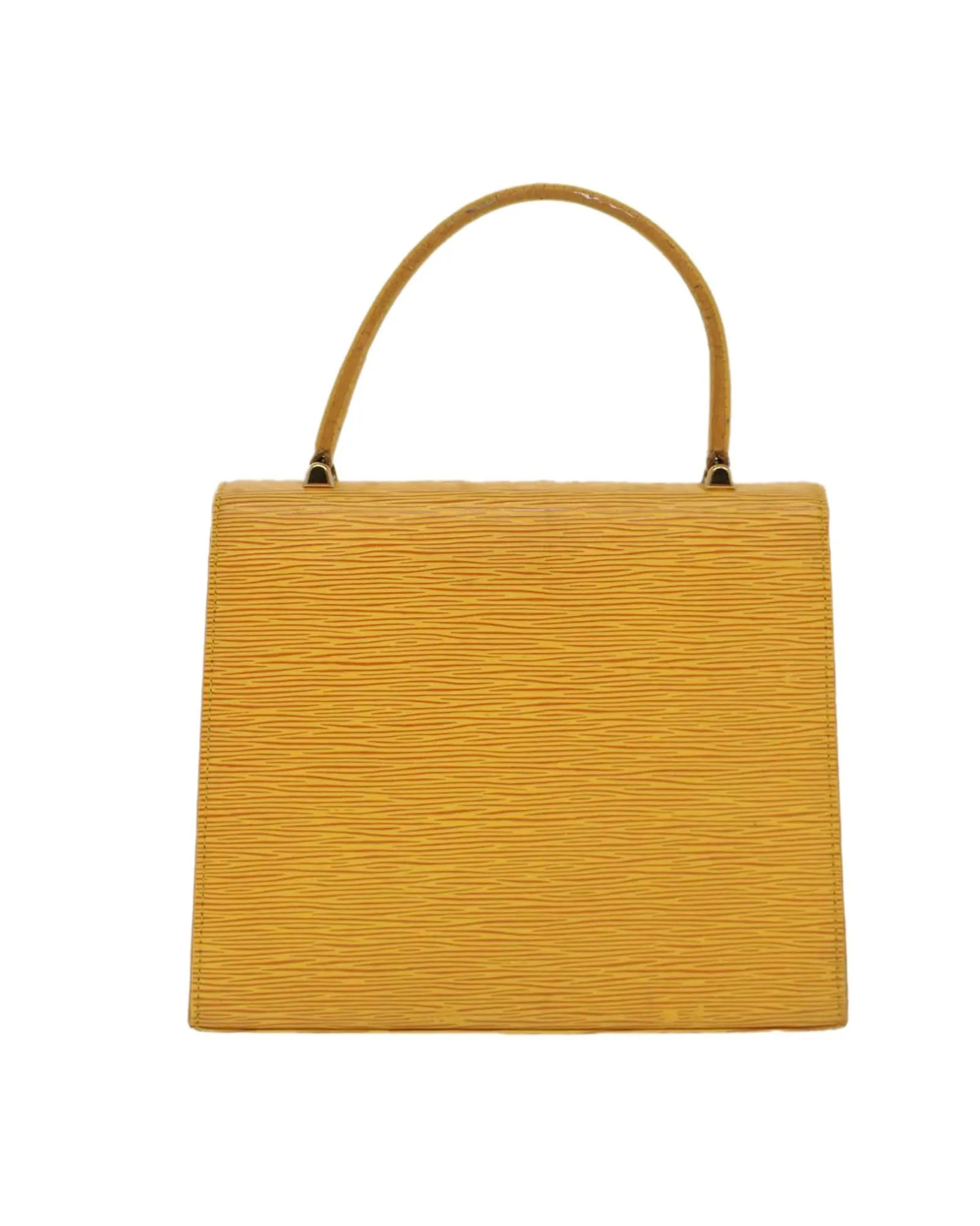 Yellow Epi Leather Handbag with Tassels