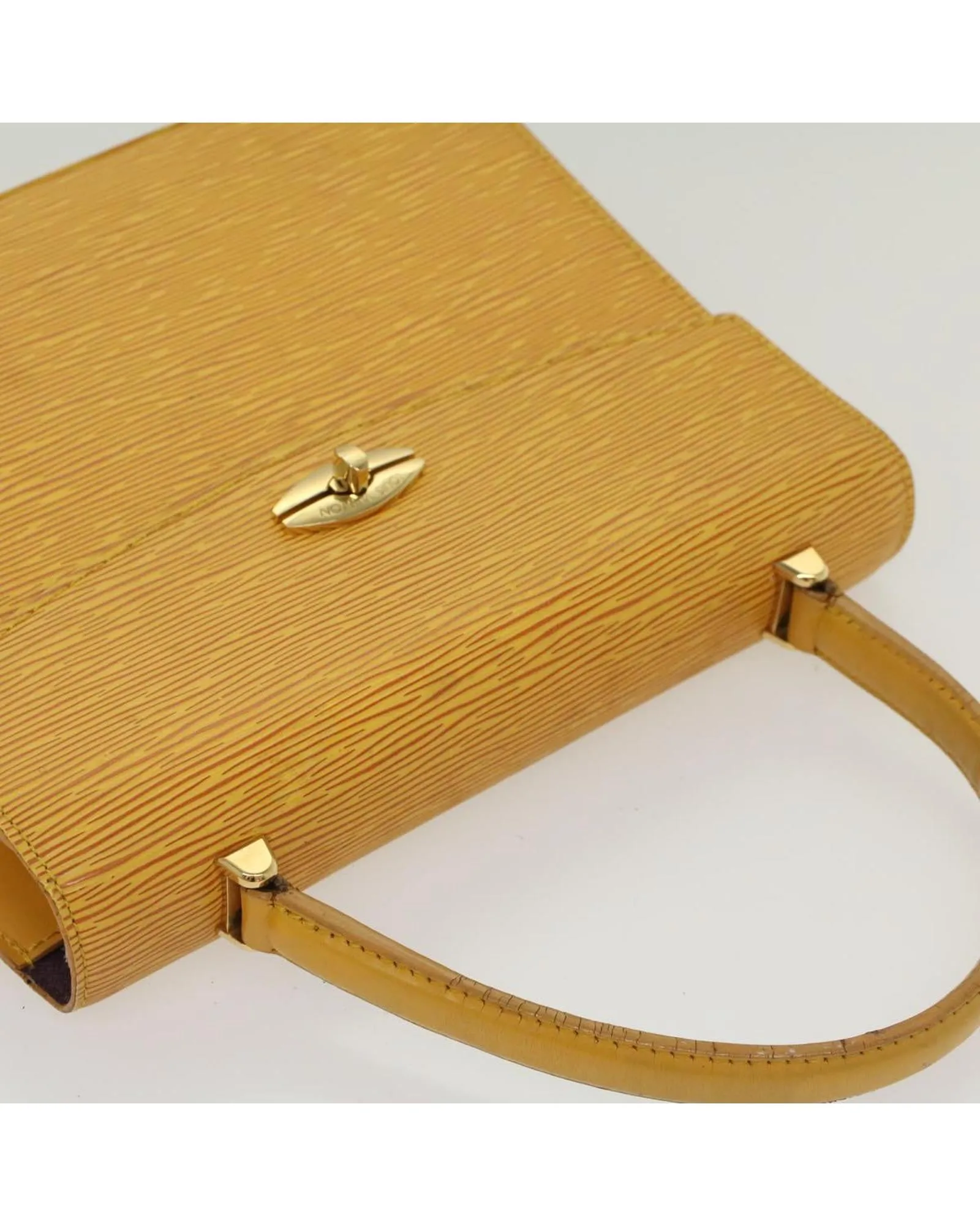 Yellow Epi Leather Handbag with Tassels