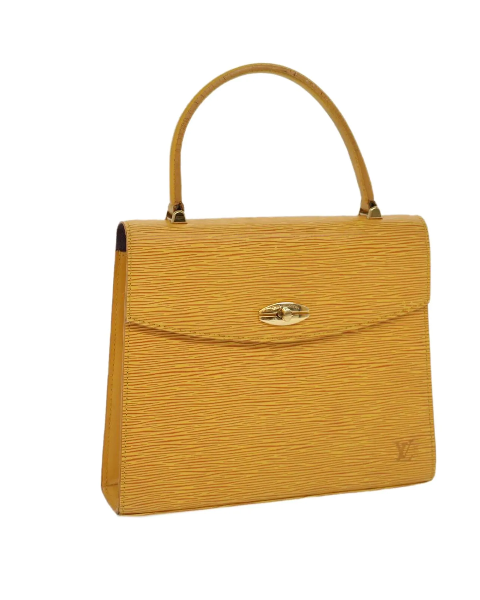 Yellow Epi Leather Handbag with Tassels